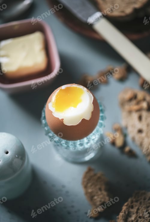 Preview: Soft boiled egg food photography recipe idea