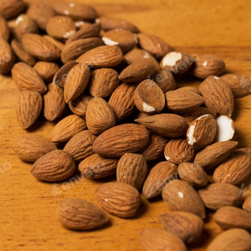 Preview: Snack. Heap of nuts on the table