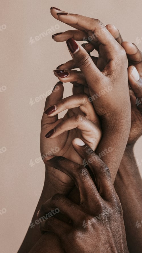 Preview: Black hands mobile phone wallpaper