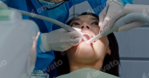 Preview: Woman have dental check up in the clinic