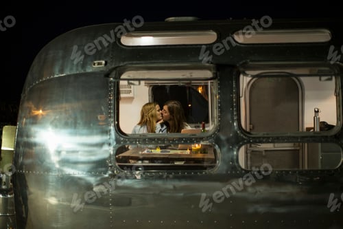 Preview: Couple kissing in trailer