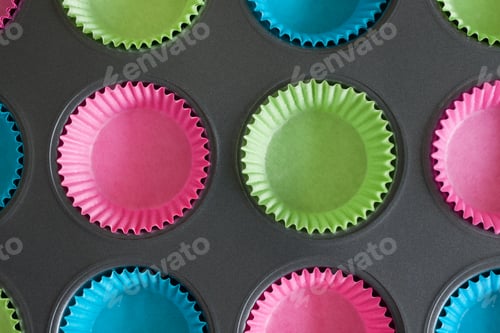 Preview: Colorful Cupcake Liners Fill the Muffin Tin