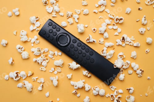 Preview: Remote Control with Popcorns for Movie Concept
