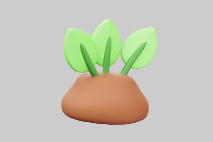 Preview: Cartoonish plant with leaves