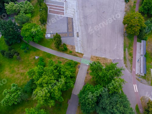 Preview: City park top view