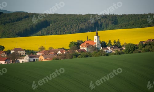 Preview: Spring countryside landscape