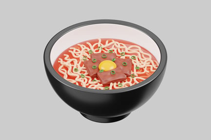 Preview: Bowl of asian ramen noodles