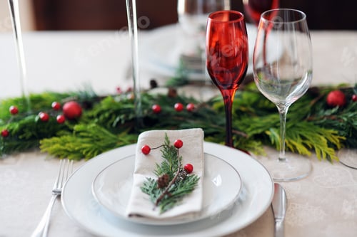 Preview: christmas table setting