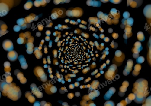 Preview: The colorful light bokeh in kaleidoscope effect