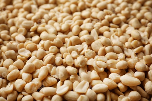 Preview: Dry shelled peanuts as background. Healthy snack
