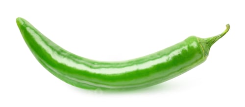 Preview: One isolated green pepper