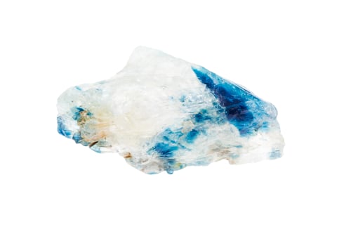 Preview: unpolished euclase crystal mineral isolated