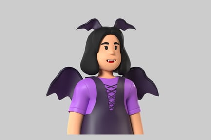 Preview: Cartoon bat girl costume
