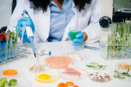 Preview: Food science as lab scientists test and analyze vegetables for safety and quality using advanced