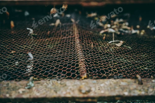 Preview: Details of an old metalic industry equipment