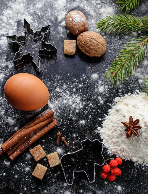 Preview: Ingredients for Christmas baking