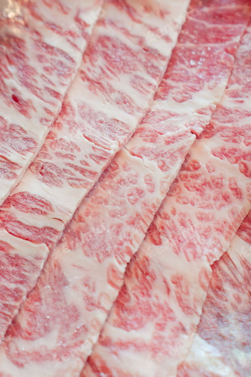 Preview: Raw beef slice for barbecue japanese style
