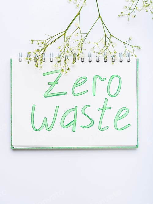 Preview: Zero waste concept with hand written letters