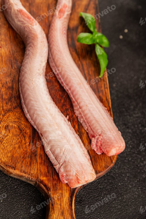 Preview: Raw rock eel fish rock salmon shark seafood small-spotted catshark tasty snack food