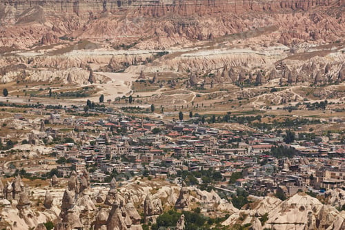 Preview: Picturesque village of Goreme and Rose valley. Nevsehir, Turkey