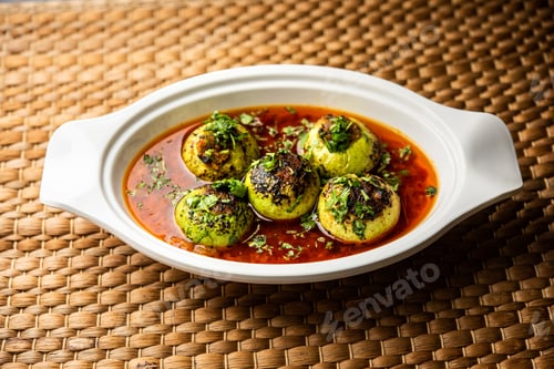 Preview: Indian style Tinda or Tinde ki Sabzi also called Indian squash, round melon, round gourd sabji