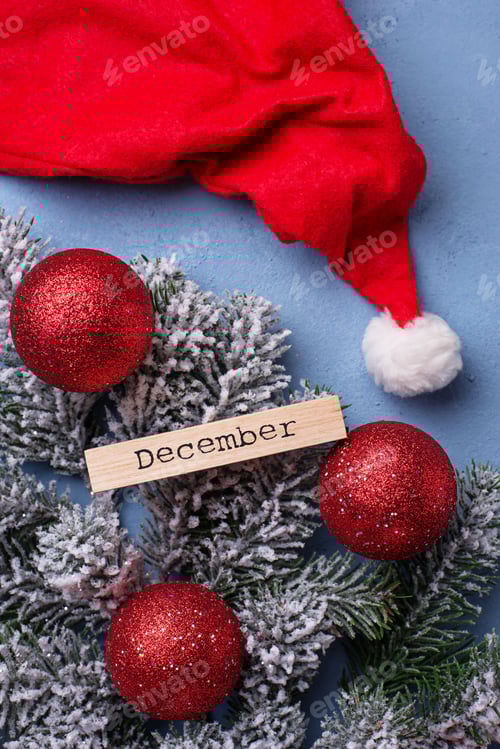 Visualização: Fundo festivo de Natal ou Ano Novo