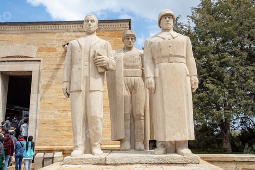 Preview: People visit the Anitkabir mausoleum, the resting place of Mustafa Kemal Ataturk.