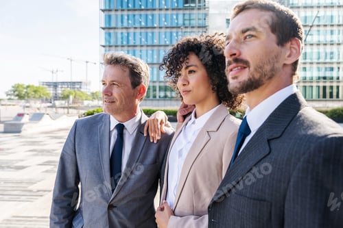 Preview: Business people meeting in a business park