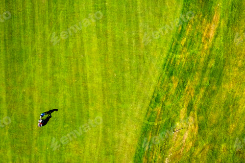 Preview: Top view Playing golf