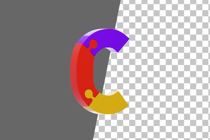 Preview: Puzzle C 3D Icon