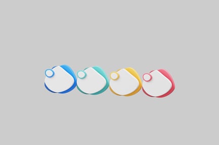 Preview: Colorful business label set