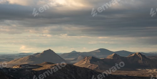 Preview: mountain sunset hiking iceland Laugavegur