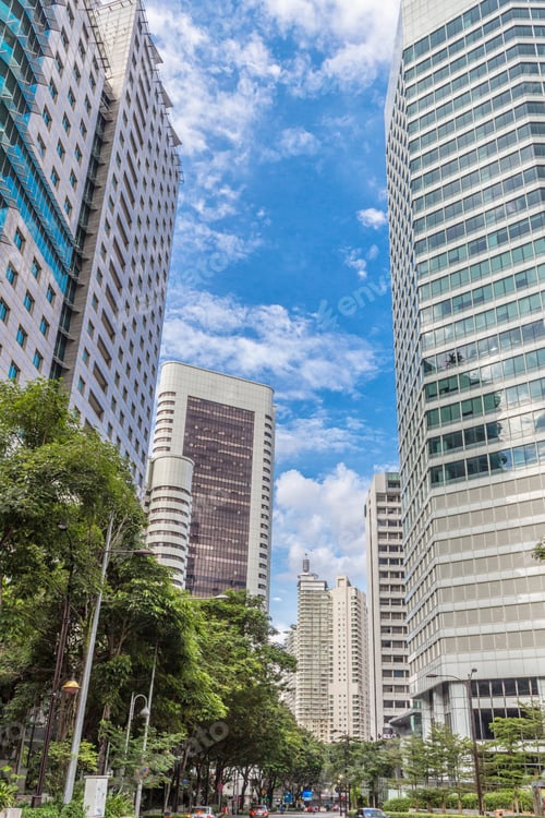 Preview: modern office buildings in the center of Kuala Lumpur