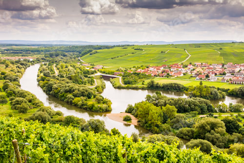 Preview: Village of Nordheim in a wine-growing district in Franconia