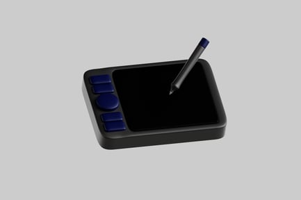 Preview: Digital drawing tablet with stylus