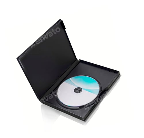 Preview: DvD Disk isolated on white background
