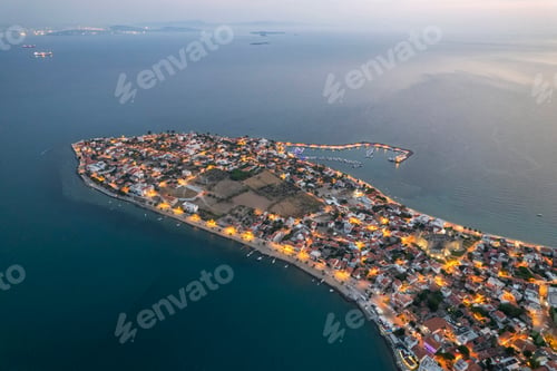 Preview: North Aegean shorelines aerial photography. Dikili Candarli Izmir Turkey.