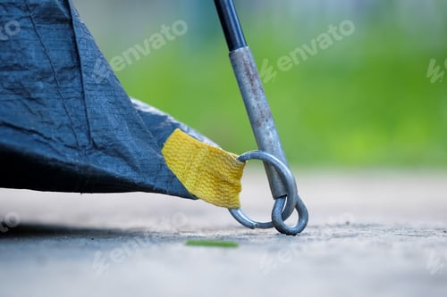 Preview: Traveler Installing tents for sleeping.
