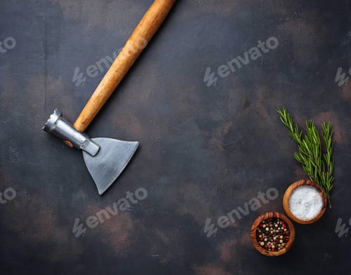 Preview: Butchers axe for meat and spices.