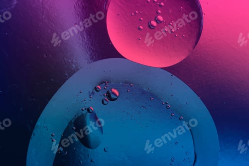 Preview: surreal abstract glowing light in colorful liquid