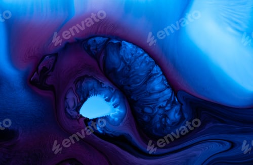 Preview: Abstract flow of liquid paints in mix