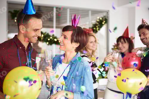 Visualização: Véspera de Ano Novo no escritório