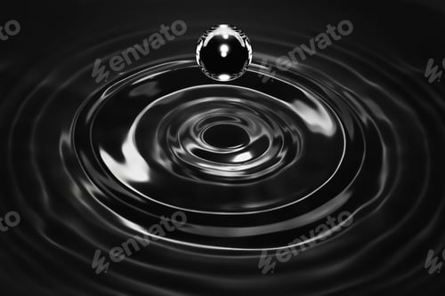 Preview: Drops of liquid silver