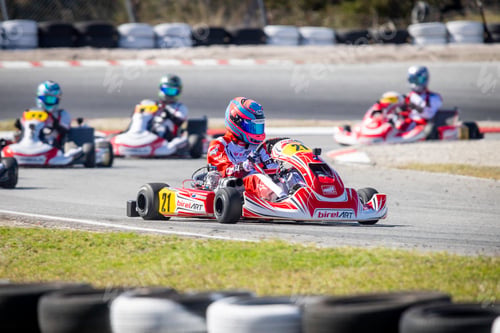 Preview: Large group of people enjoying a fun and exciting day of go-karting