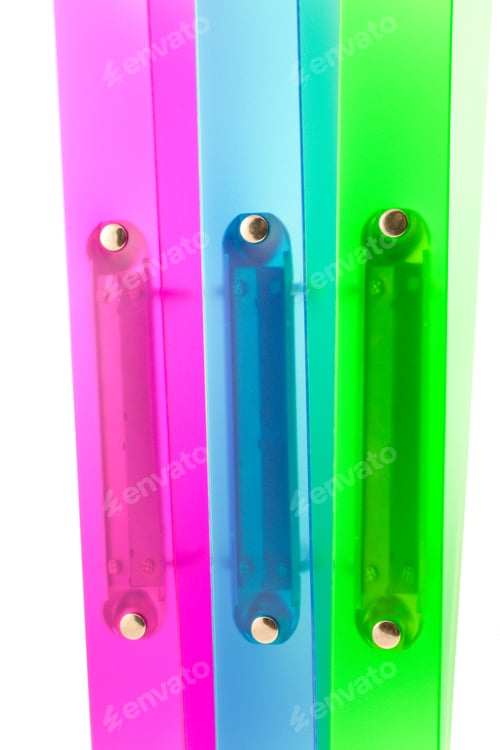 Preview: three multicolored folders