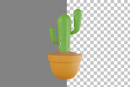 Preview: Cactus Plant 3D Icon