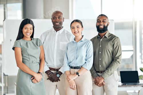 Preview: Diversity, global office and teamwork with motivation, vision and innovation for business, company