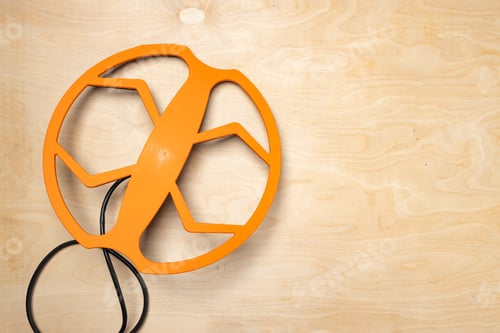 Preview: Search coil of the metal detector top view