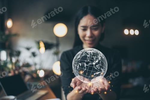 Preview: woman person lifestyle to relax at home, happy and smile with indoor activity relaxation