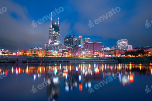 Preview: Nashville, Tennessee, USA Downtown Cityscape